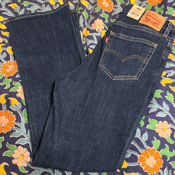 *HP Levi's 725 High Rise Classic Stretch Bootcut Jeans Size 10 Short  W30 L30 - Picture 5 of 11